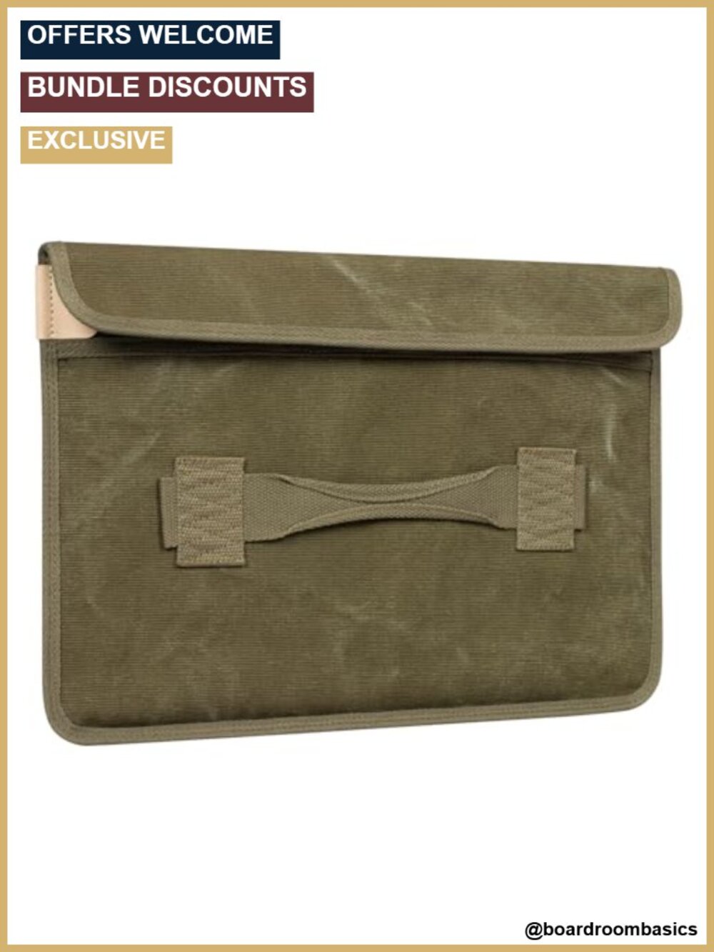 Cotton Canvas Laptop Sleeve 14 Inch MacBook Pro Air Protective Bag